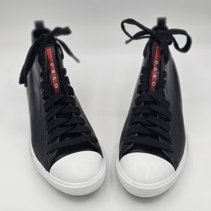 PRADA SPORT Patent Leather Sneakers EU38.5